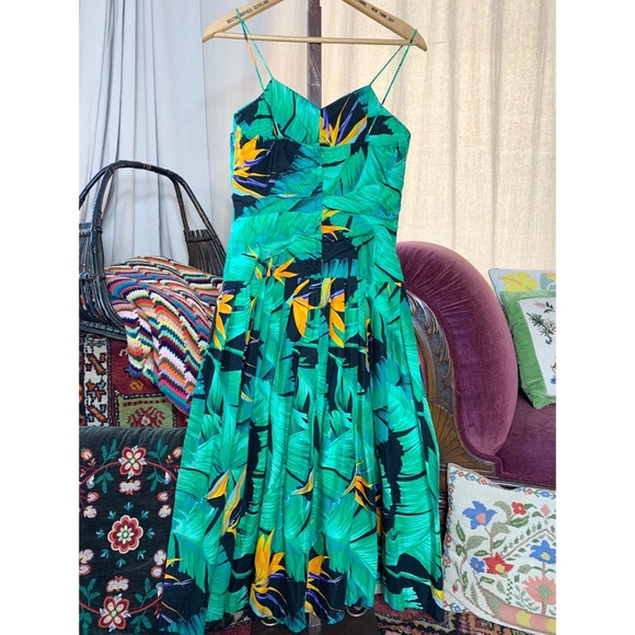 90s Sue Wong Tropical Dress - Picture 9 of 10